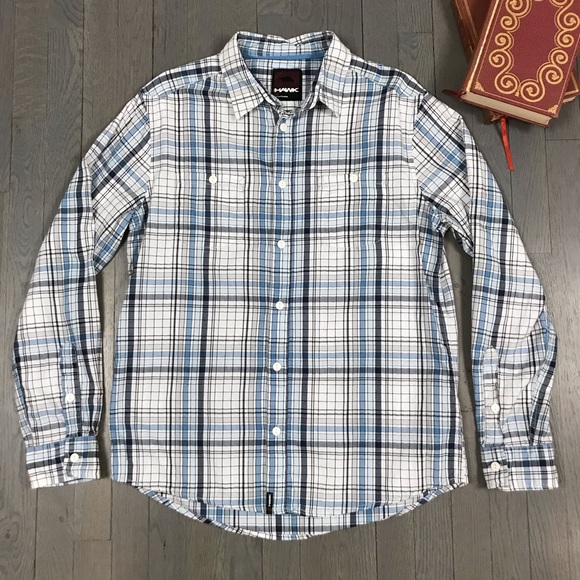 Tony Hawk Other - Tony Hawk Blue Plaid Long Sleeve Button Down Shirt